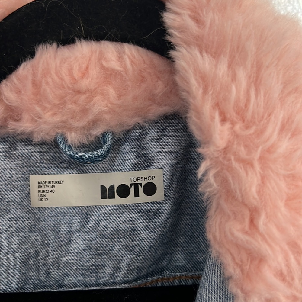 Fur lined denim jacket - Picture 2 of 4